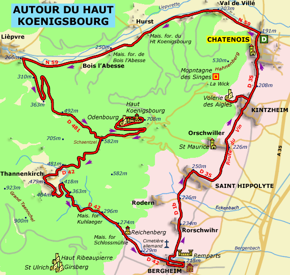 randonnee pedestre haut koenigsbourg